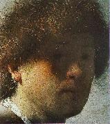 Rembrandt Peale Self portrait detail painting